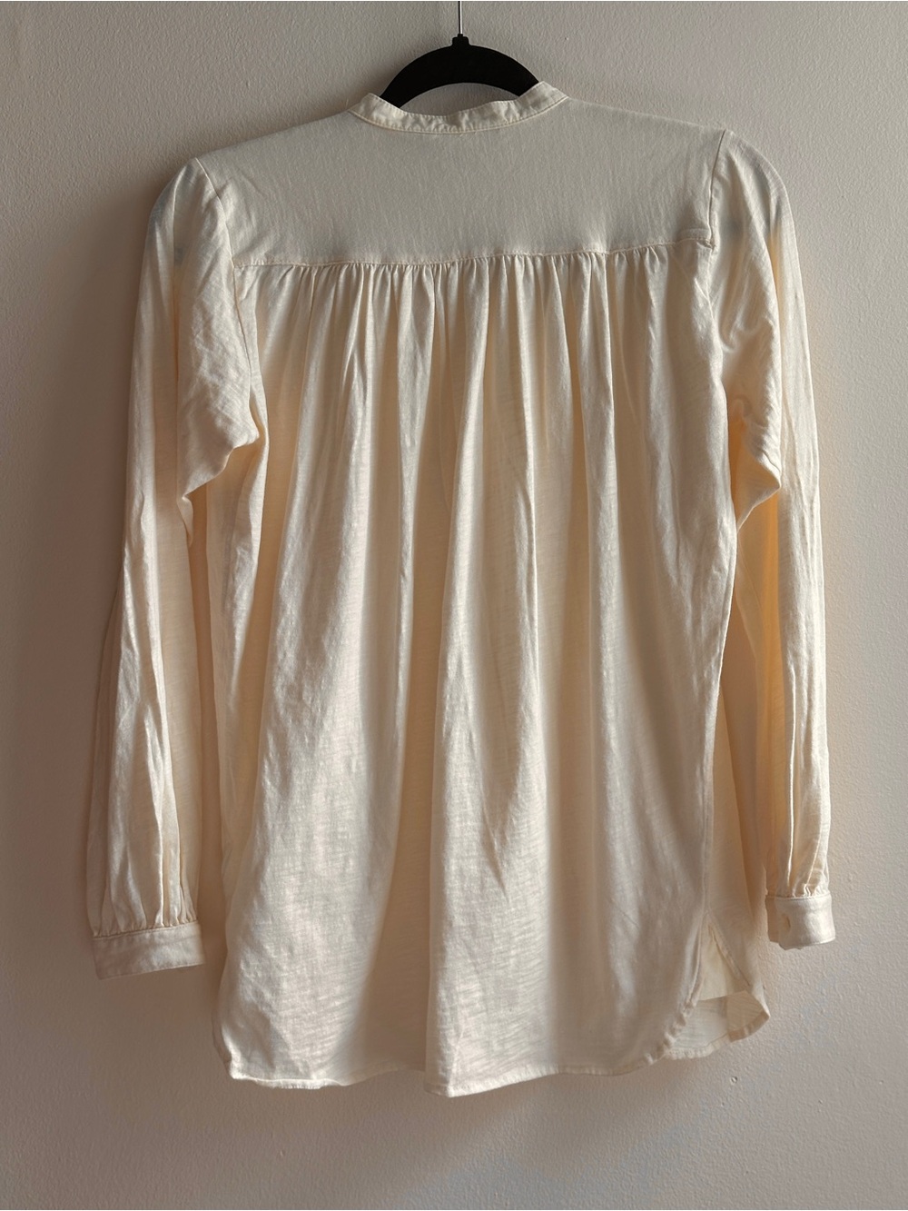 Ralph Lauren Cream Long-Sleeve Embroidered Bib Shirt - Picture 10 of 10